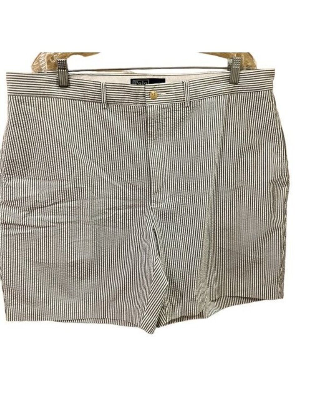 Polo by Ralph Lauren Men’s Shorts Willis Seafoam Green White seersucker size 40